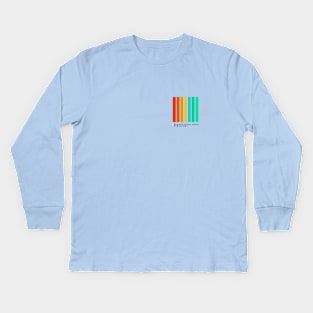 Color Block IVA Spirit Wear (Front & Back version) Kids Long Sleeve T-Shirt